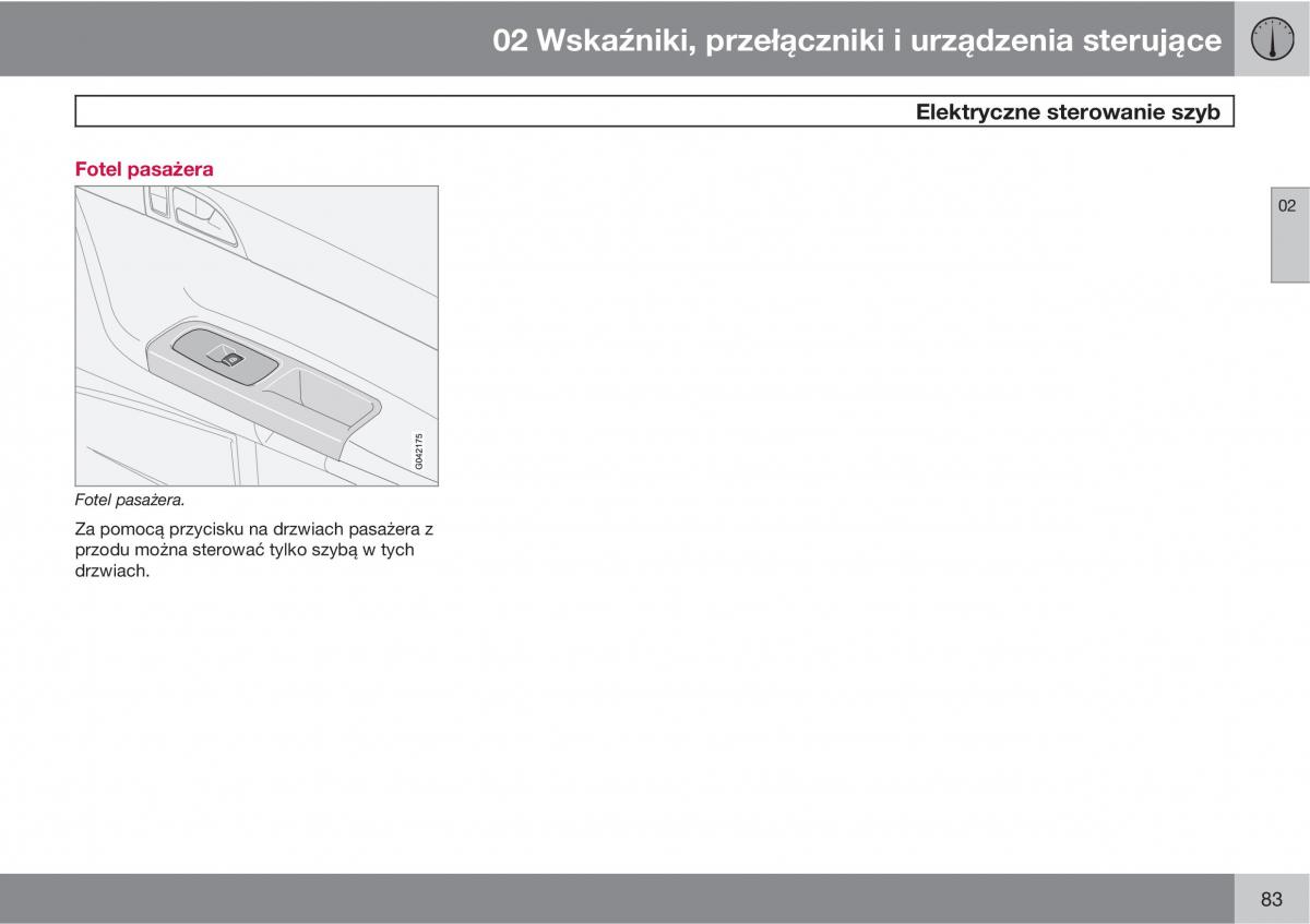 Volvo C30 instrukcja obslugi / page 85