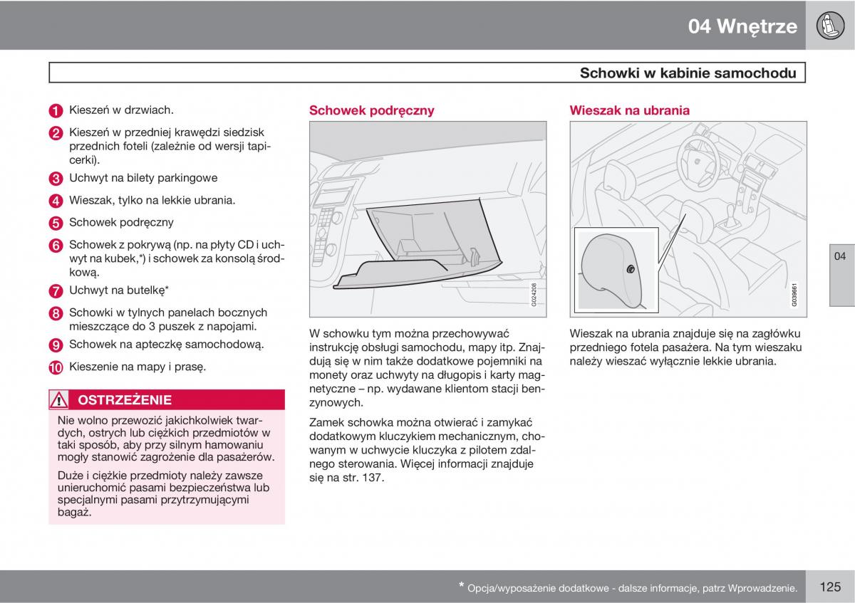 Volvo C30 instrukcja obslugi / page 127