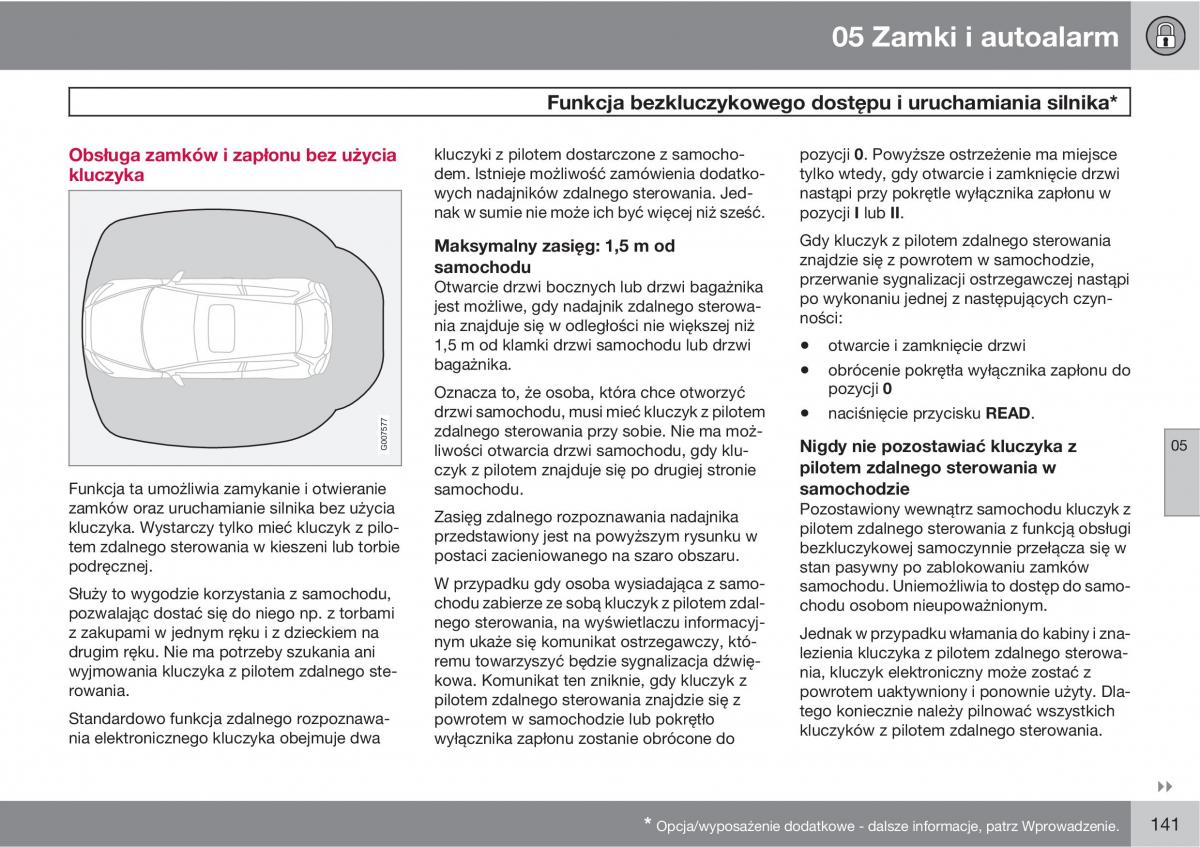 Volvo C30 instrukcja obslugi / page 143