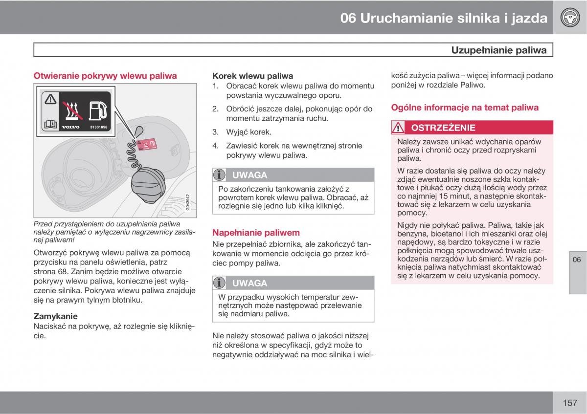 Volvo C30 instrukcja obslugi / page 159