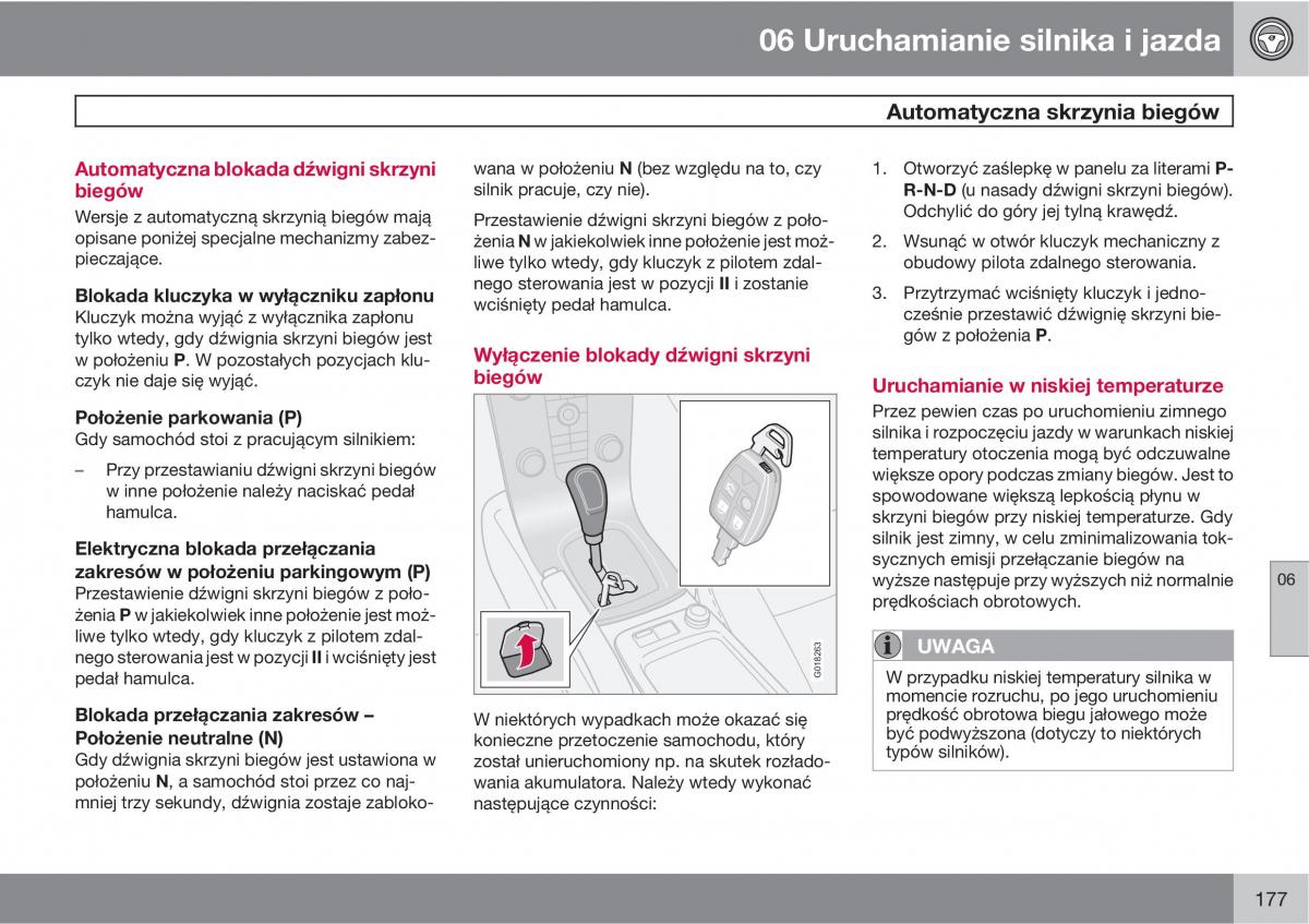 Volvo C30 instrukcja obslugi / page 179