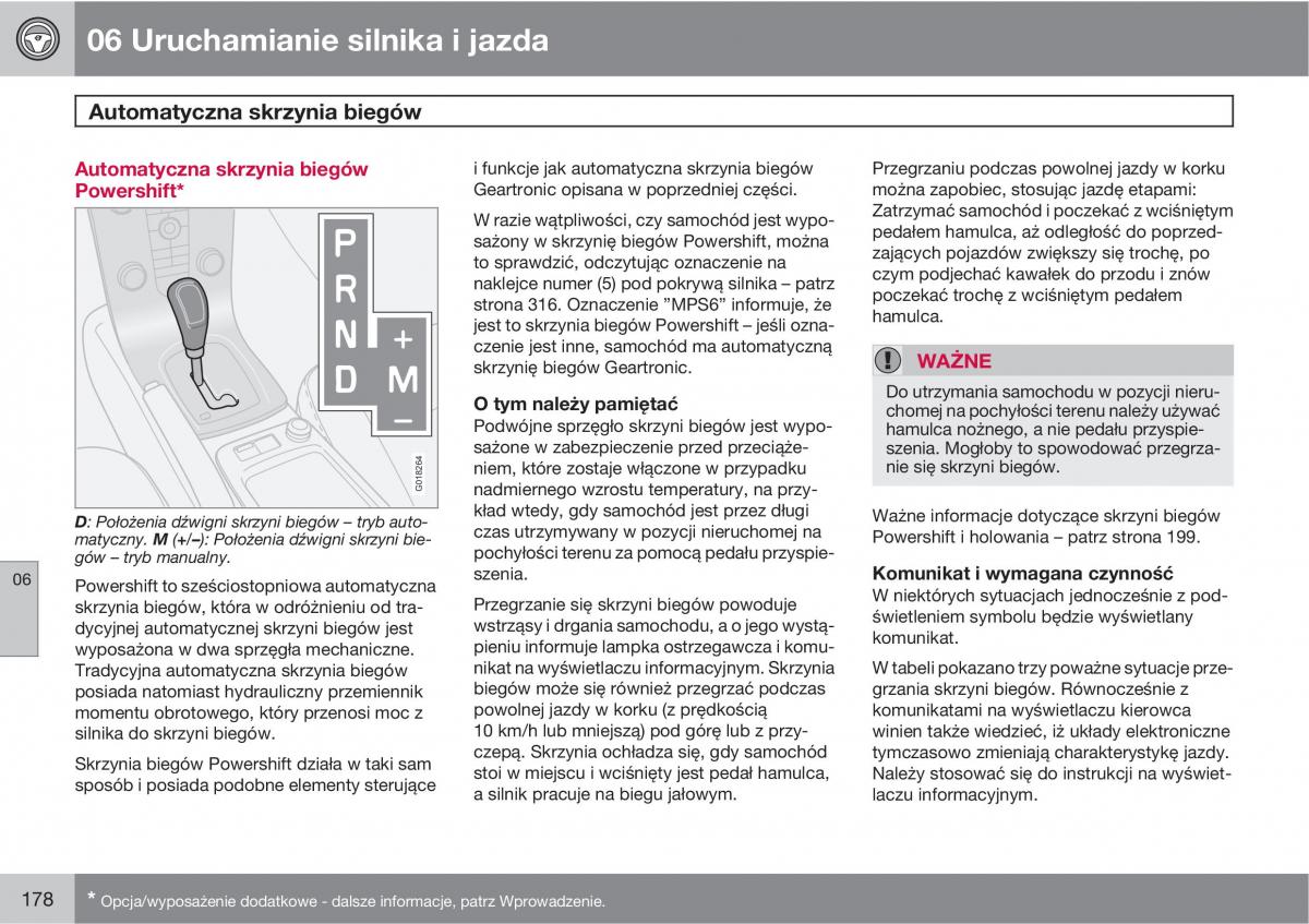 Volvo C30 instrukcja obslugi / page 180