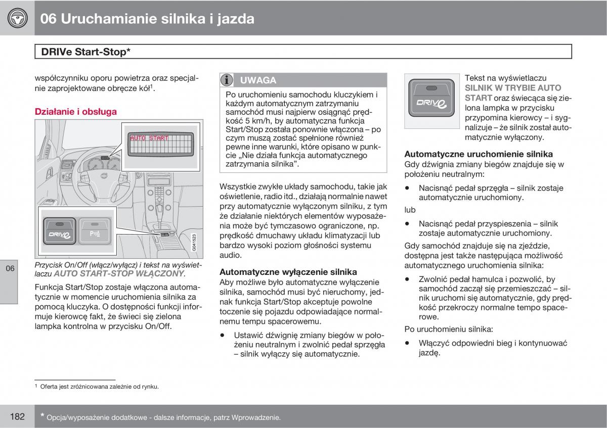 Volvo C30 instrukcja obslugi / page 184