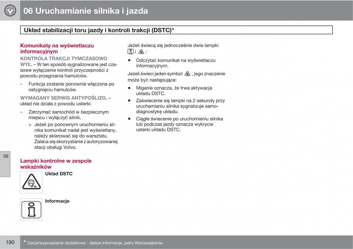 Volvo C30 instrukcja obslugi / page 192