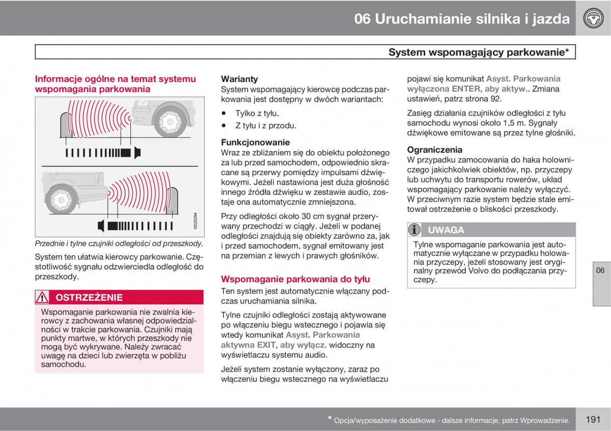 Volvo C30 instrukcja obslugi / page 193