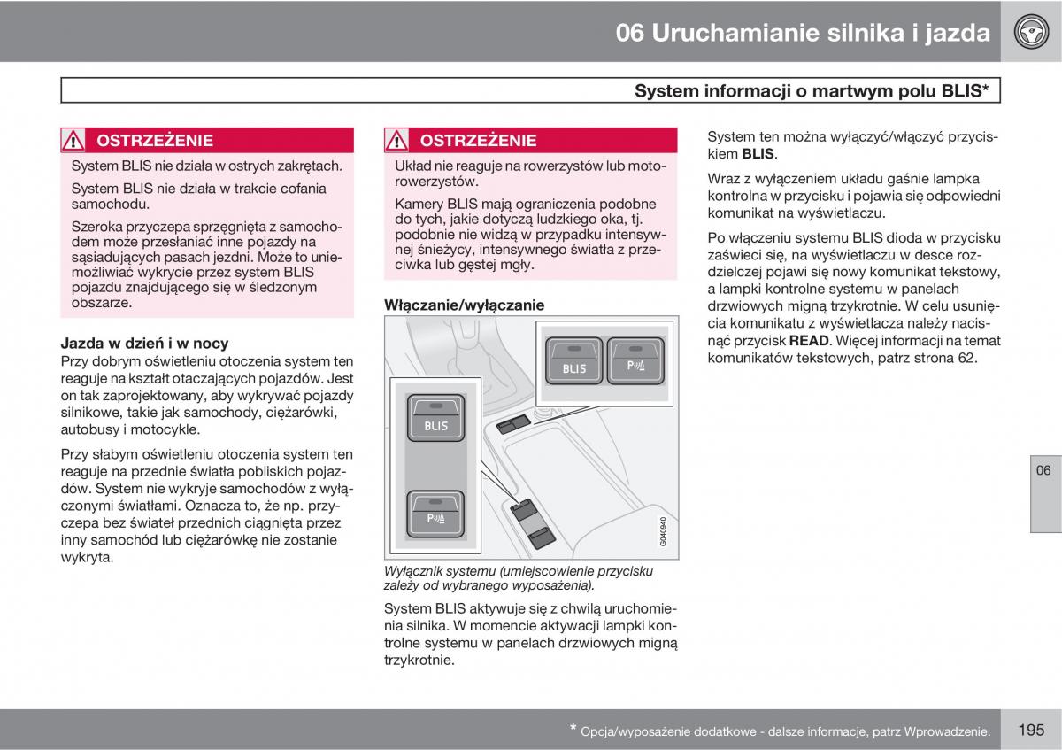 Volvo C30 instrukcja obslugi / page 197