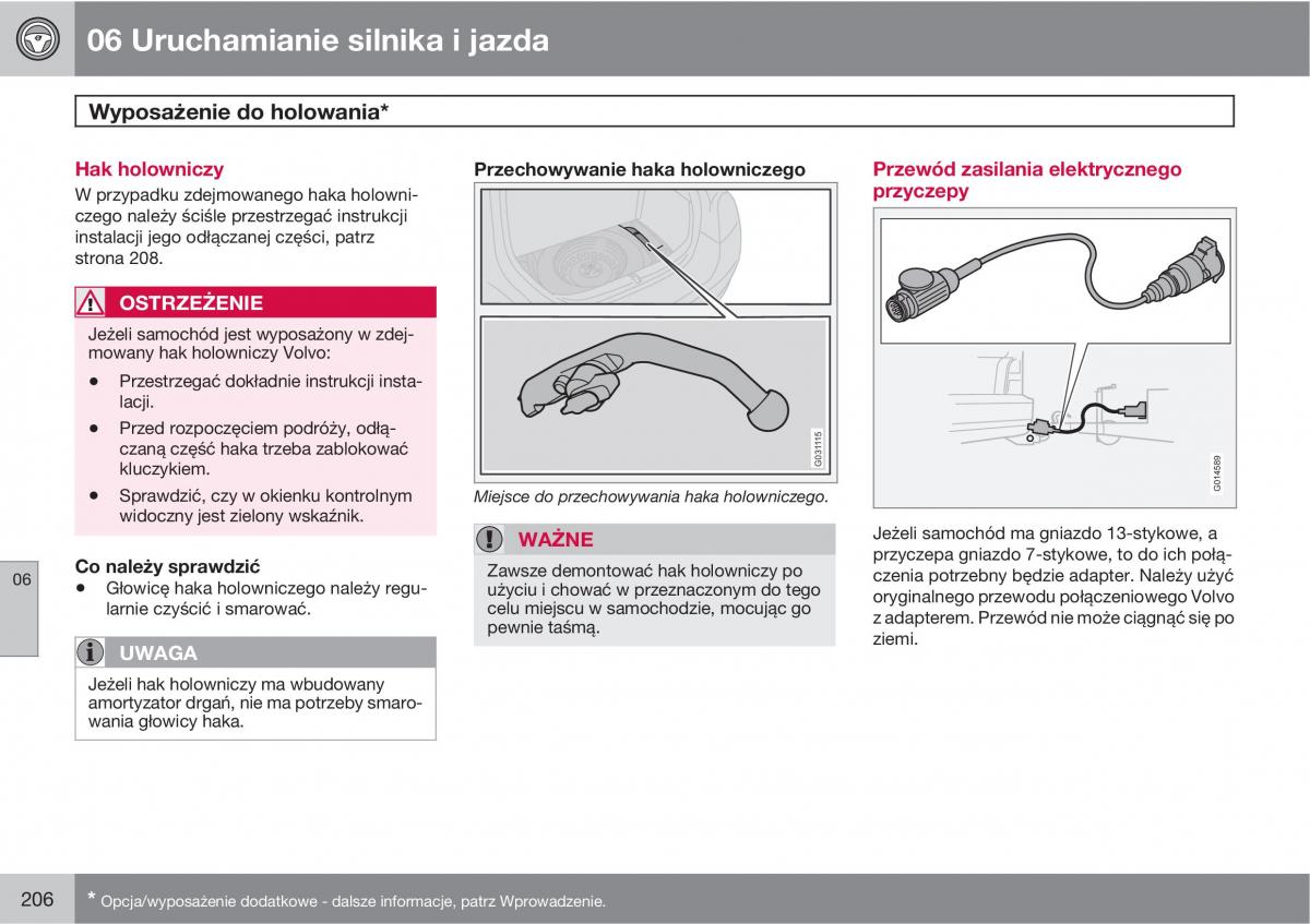 Volvo C30 instrukcja obslugi / page 208