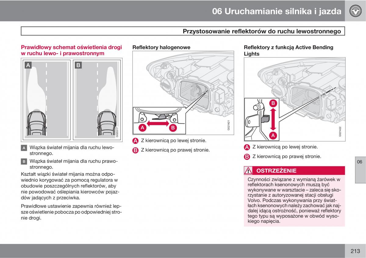 Volvo C30 instrukcja obslugi / page 215