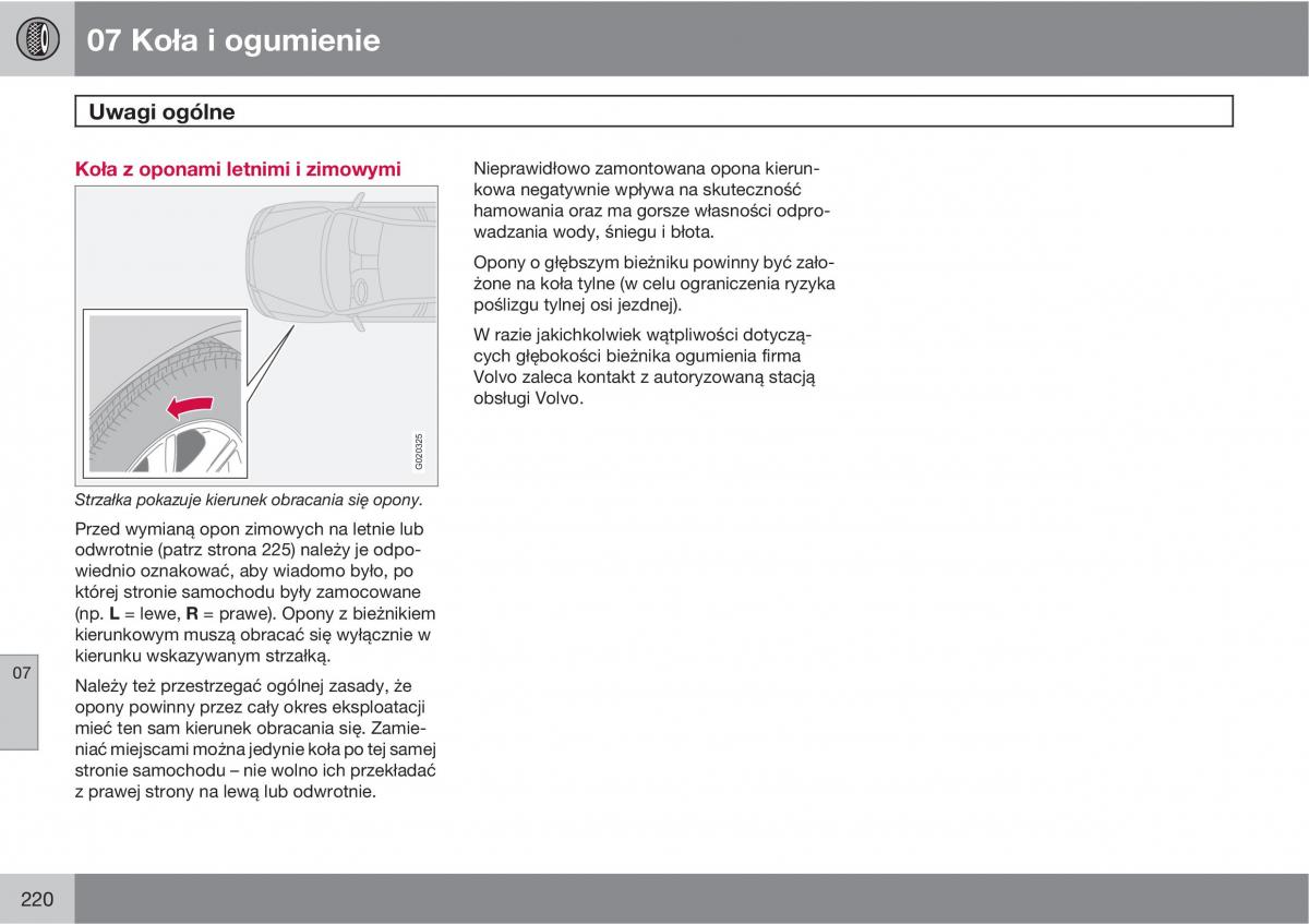 Volvo C30 instrukcja obslugi / page 222