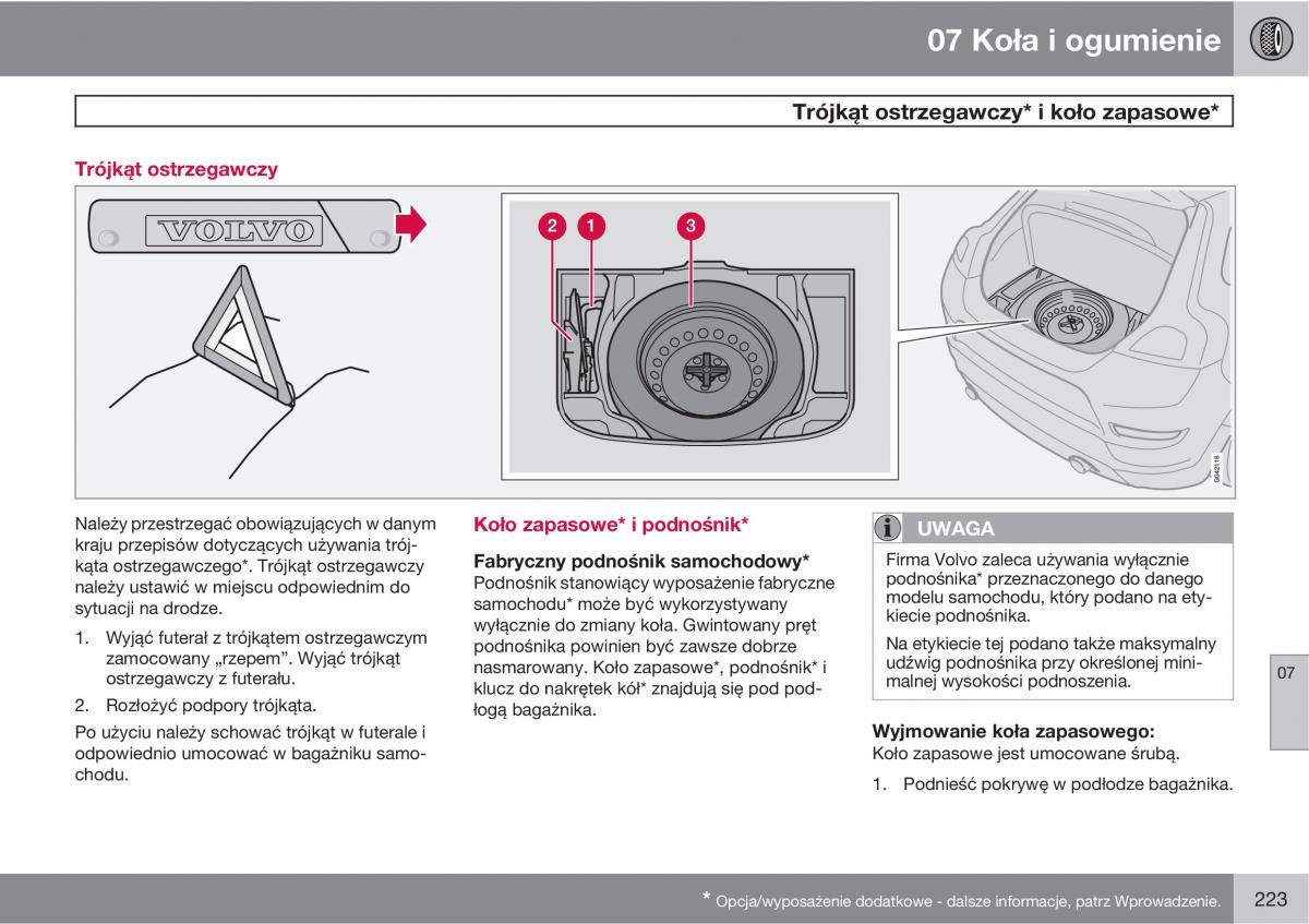 Volvo C30 instrukcja obslugi / page 225