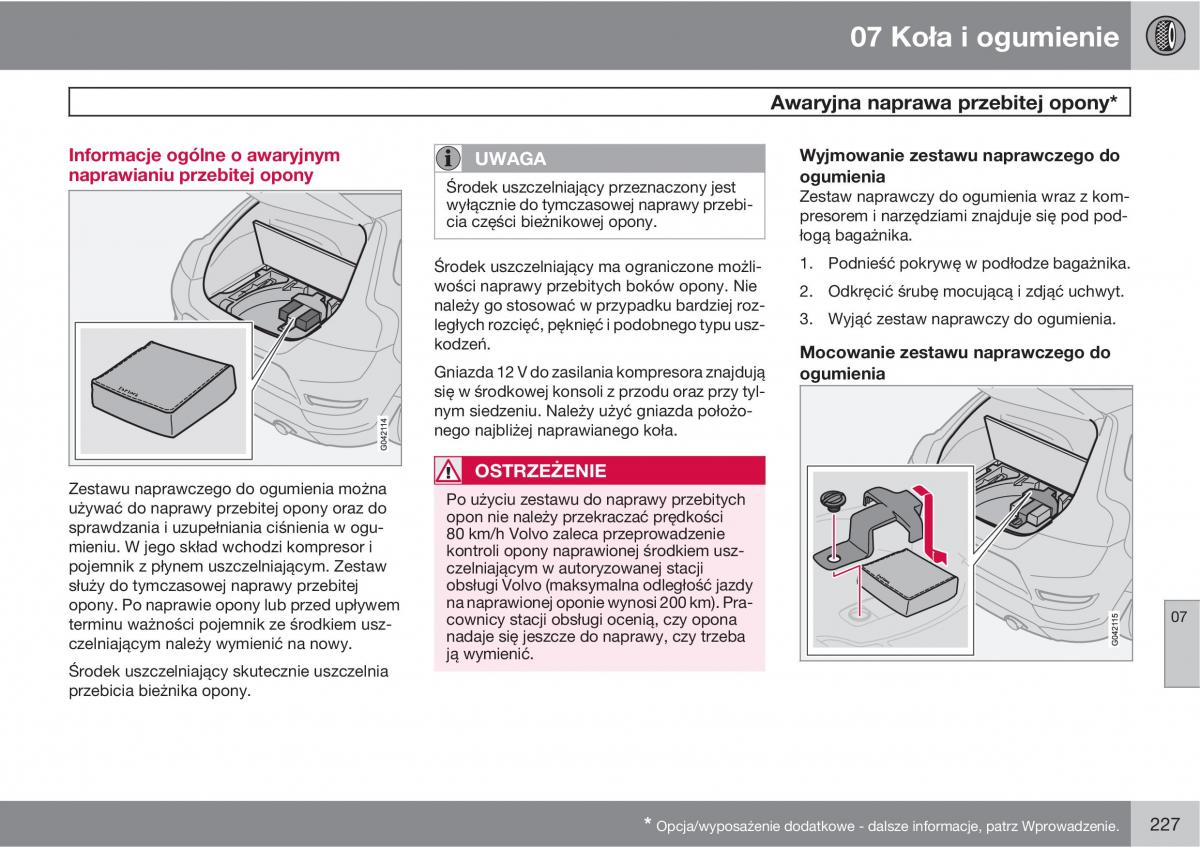 Volvo C30 instrukcja obslugi / page 229