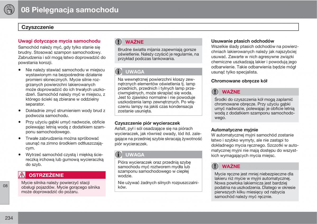 Volvo C30 instrukcja obslugi / page 236