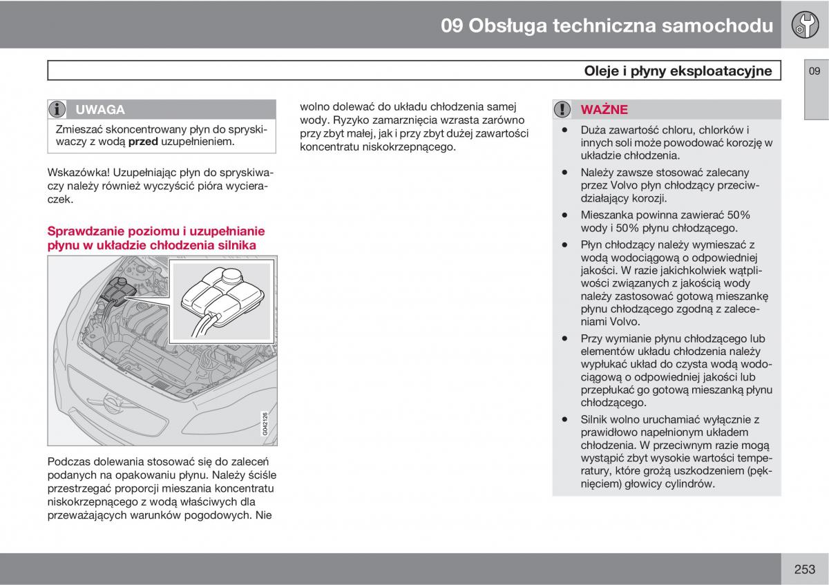 Volvo C30 instrukcja obslugi / page 255