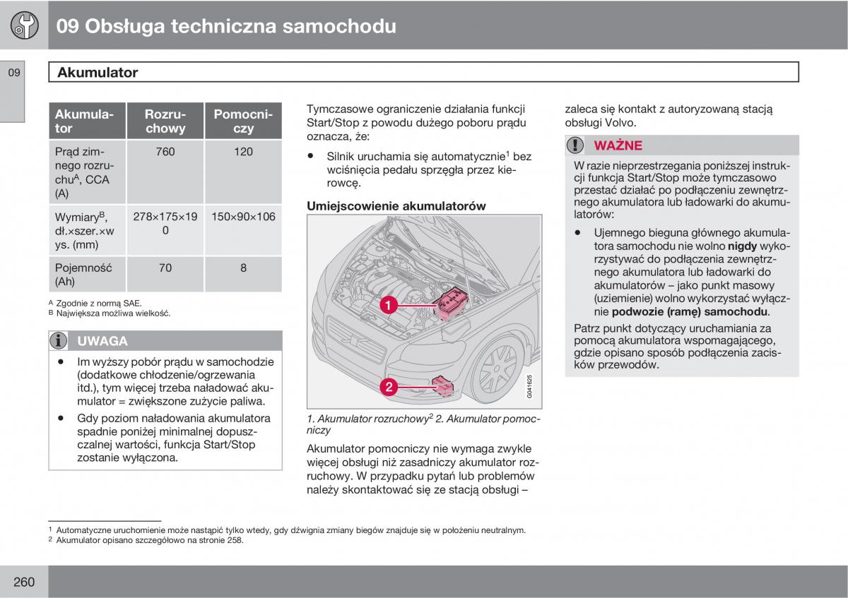 Volvo C30 instrukcja obslugi / page 262