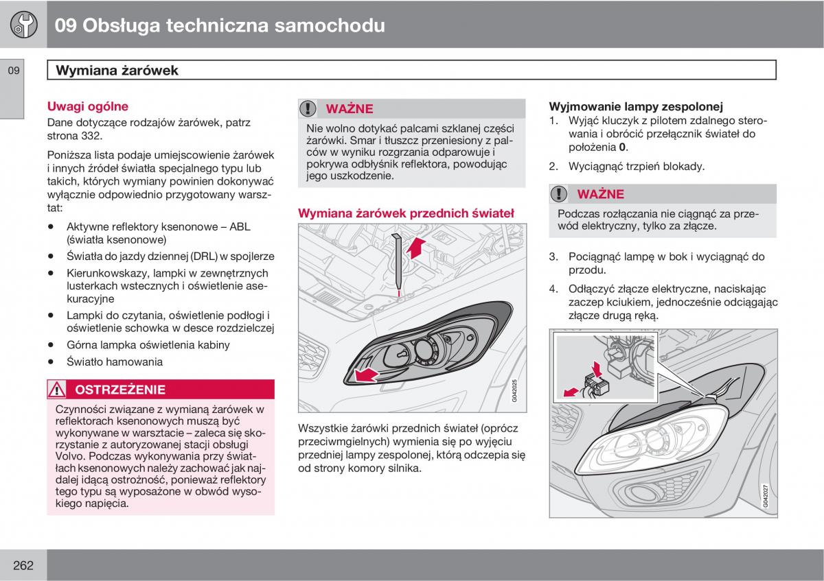 Volvo C30 instrukcja obslugi / page 264