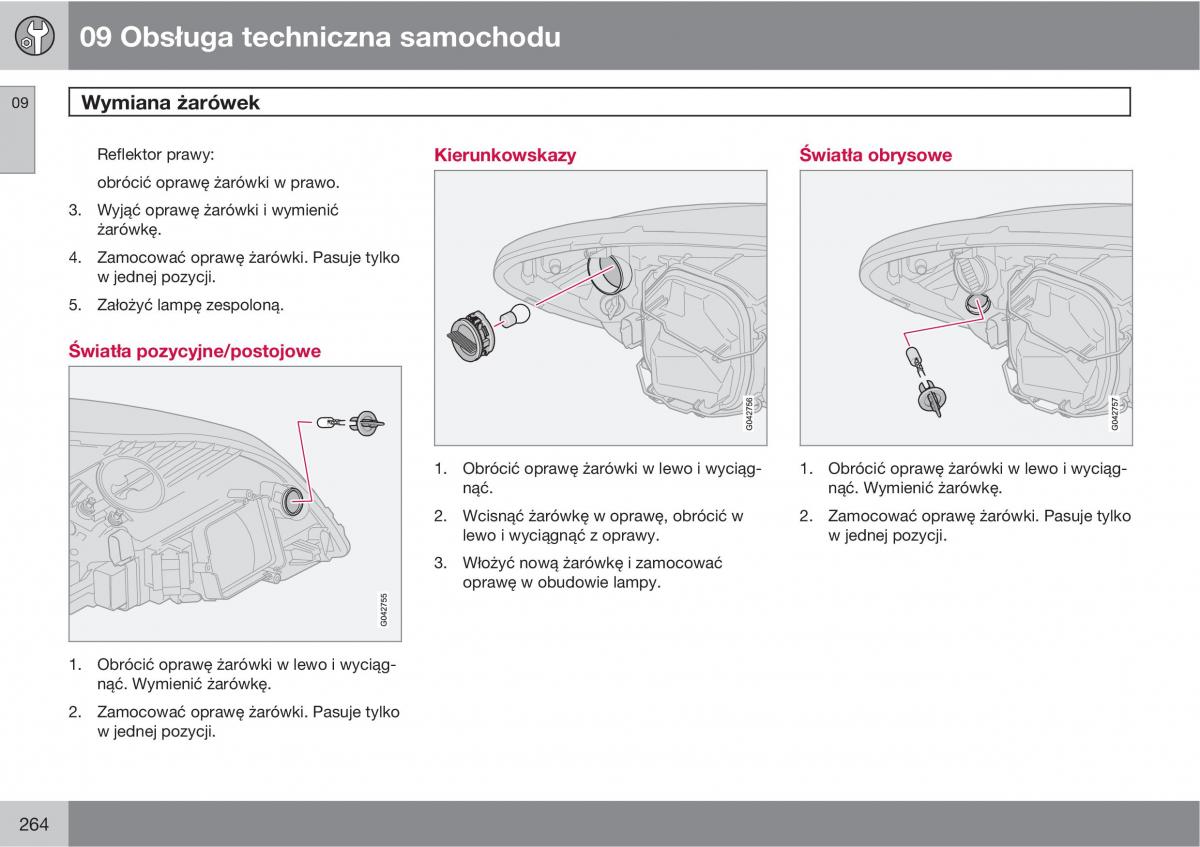 Volvo C30 instrukcja obslugi / page 266