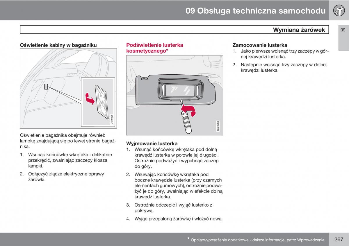 Volvo C30 instrukcja obslugi / page 269