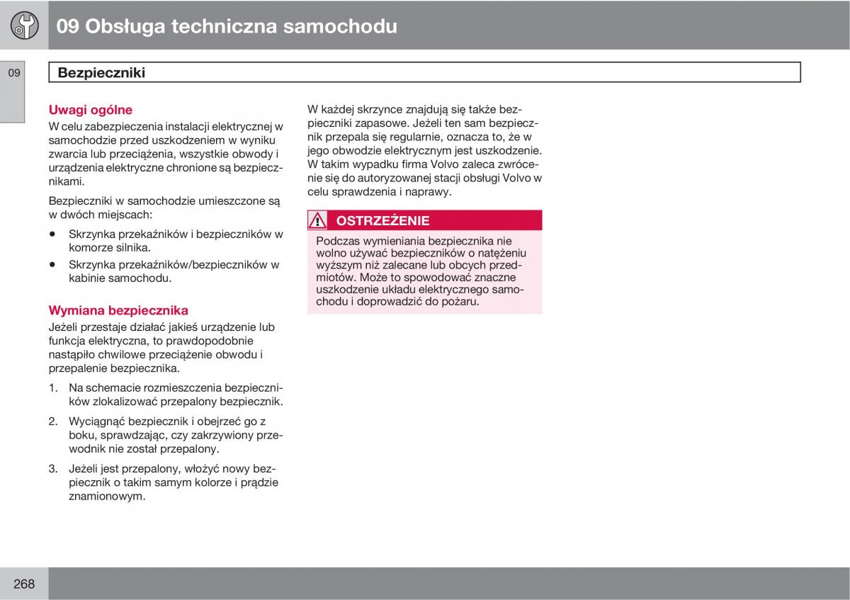 Volvo C30 instrukcja obslugi / page 270