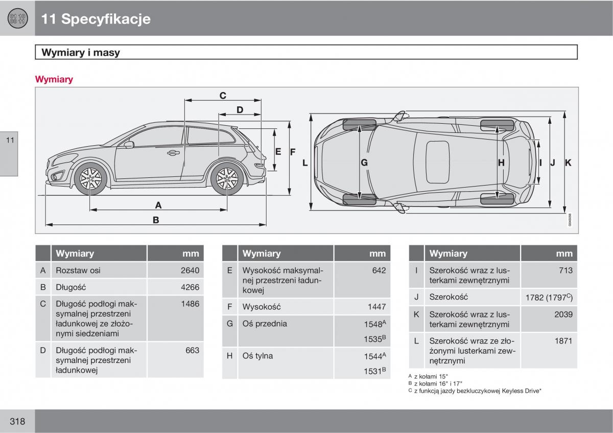 Volvo C30 instrukcja obslugi / page 320