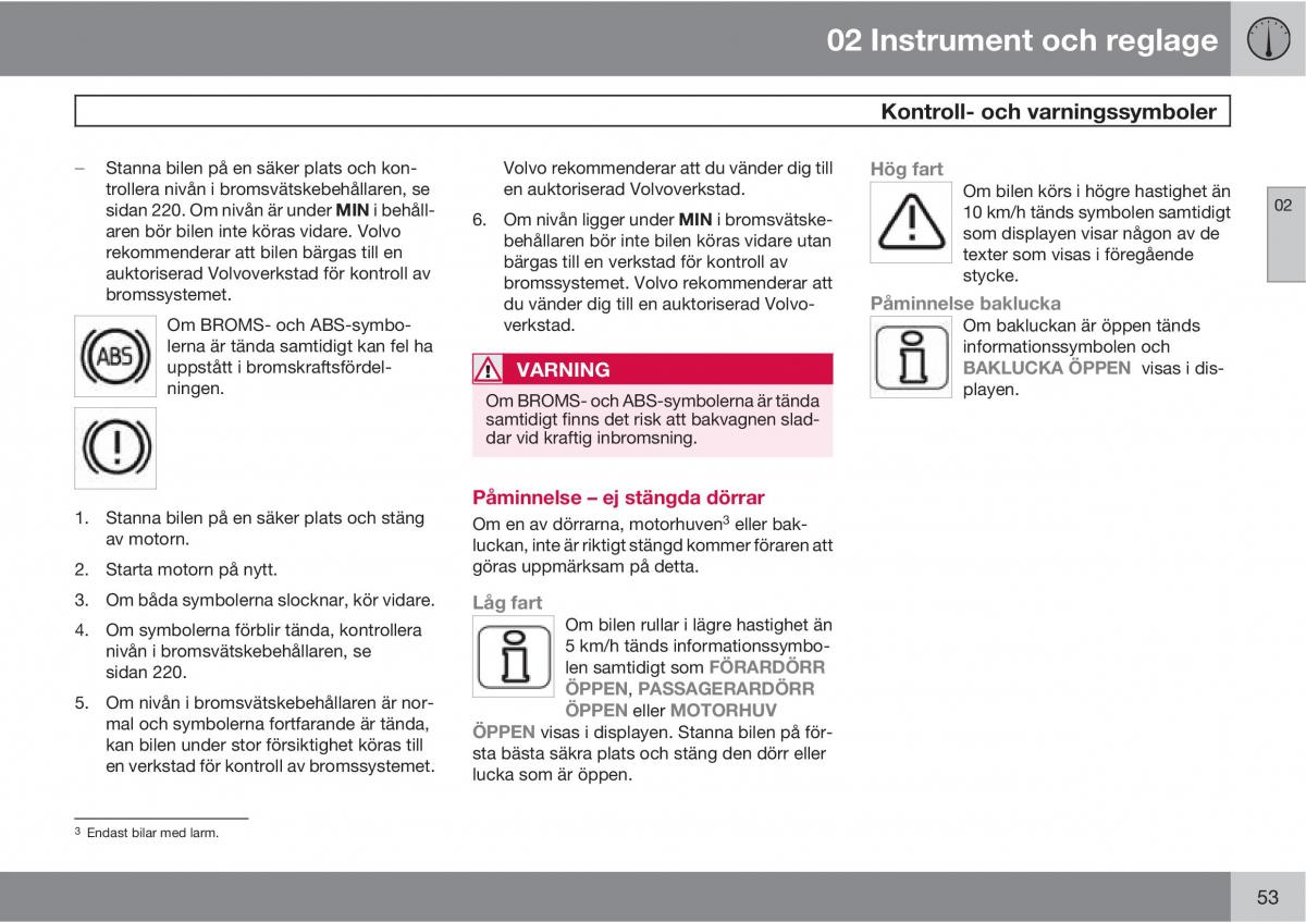 Volvo C30 instruktionsbok / page 55