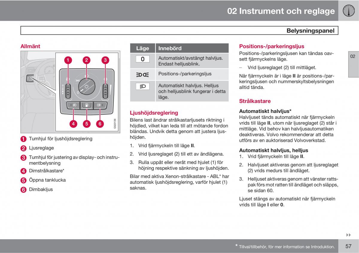 Volvo C30 instruktionsbok / page 59