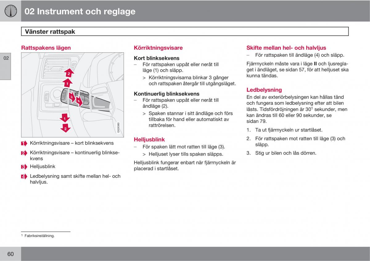 Volvo C30 instruktionsbok / page 62