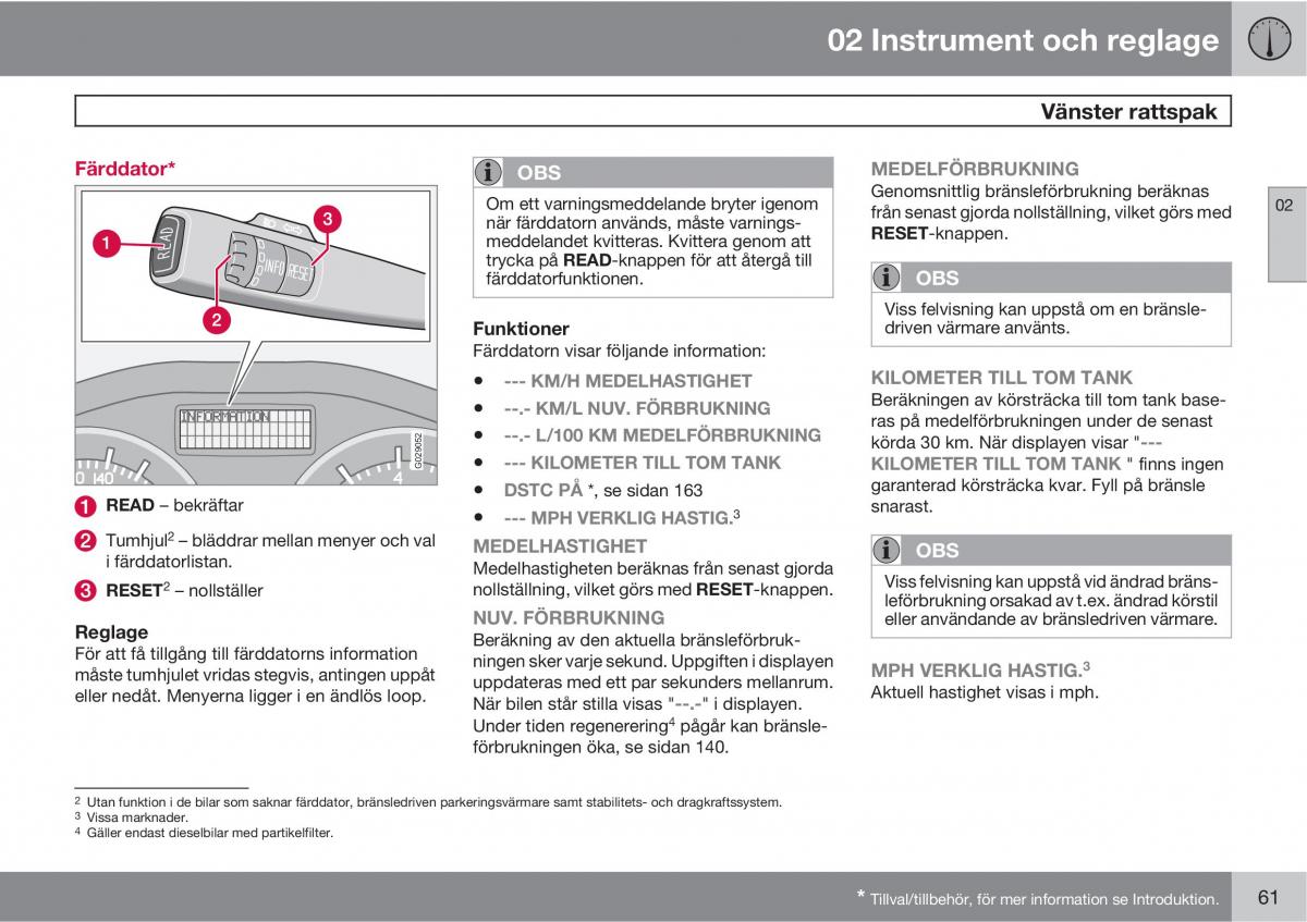 Volvo C30 instruktionsbok / page 63