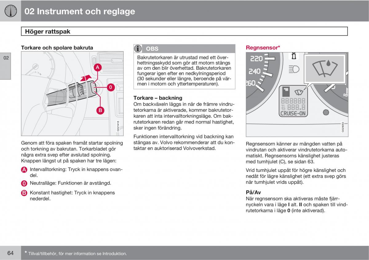 Volvo C30 instruktionsbok / page 66