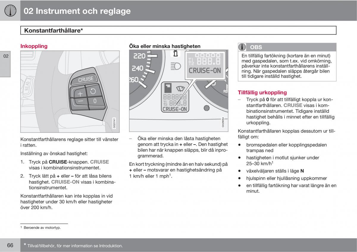 Volvo C30 instruktionsbok / page 68