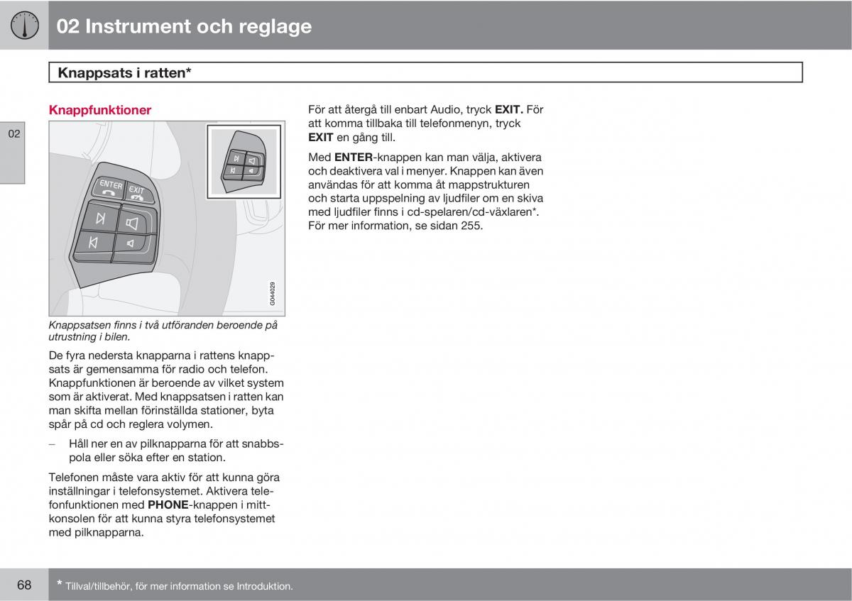 Volvo C30 instruktionsbok / page 70