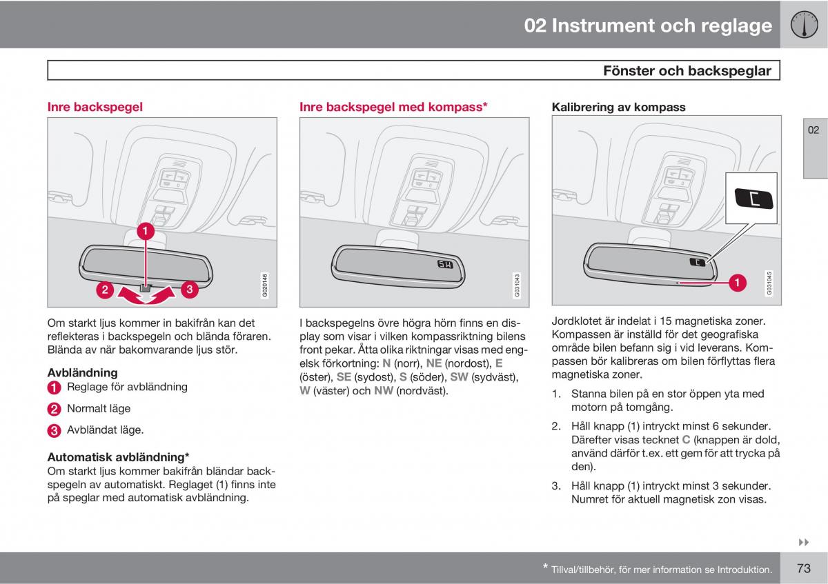 Volvo C30 instruktionsbok / page 75