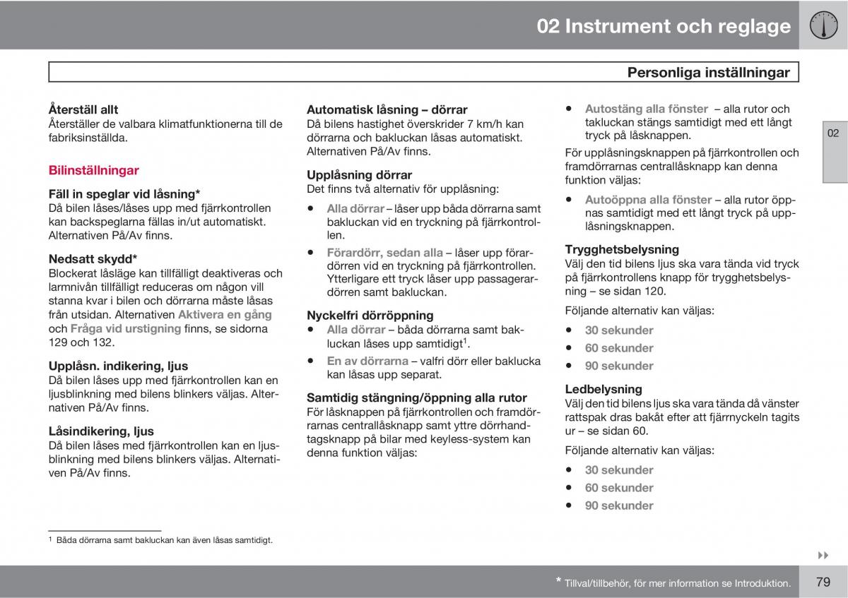 Volvo C30 instruktionsbok / page 81