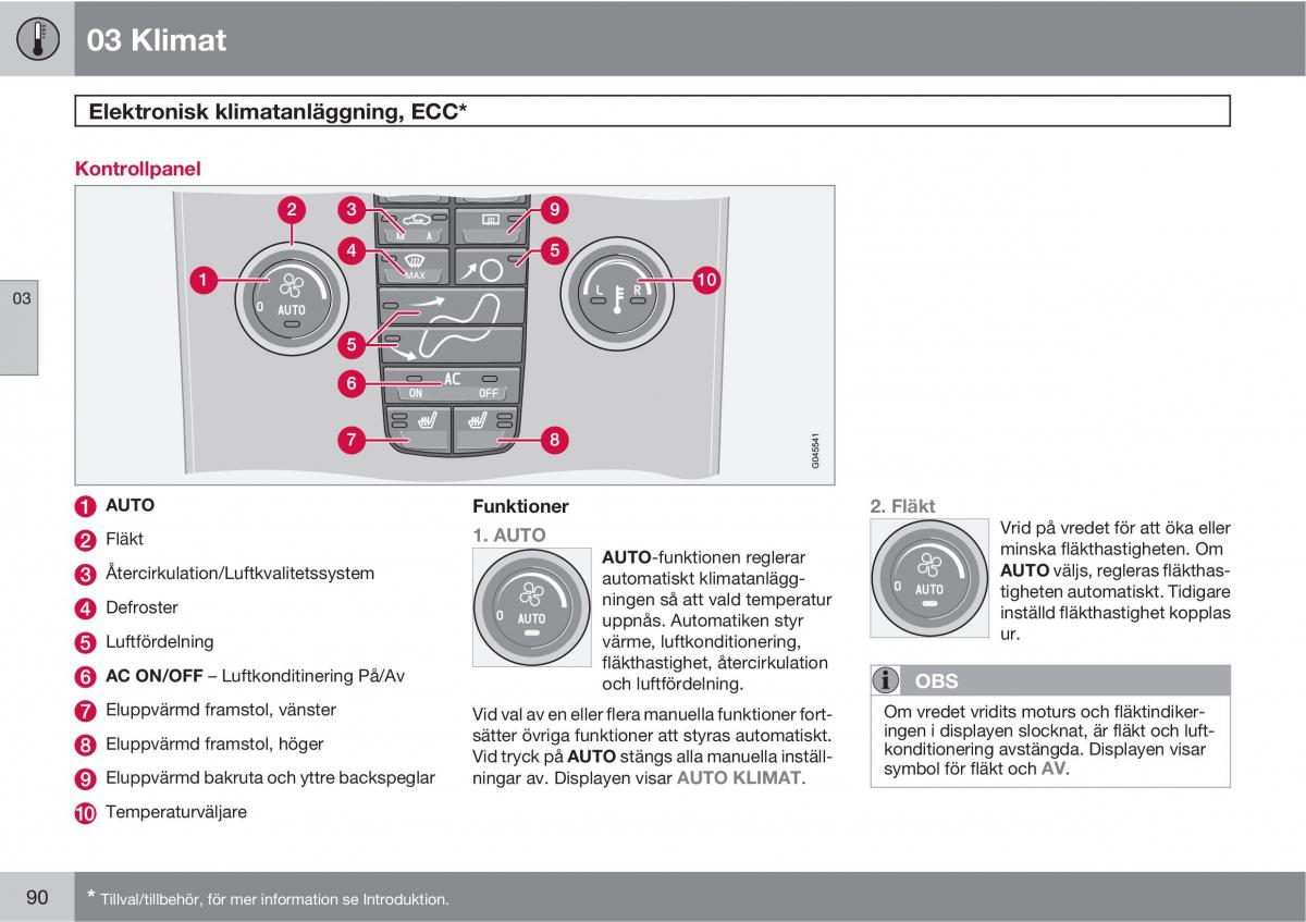 Volvo C30 instruktionsbok / page 92