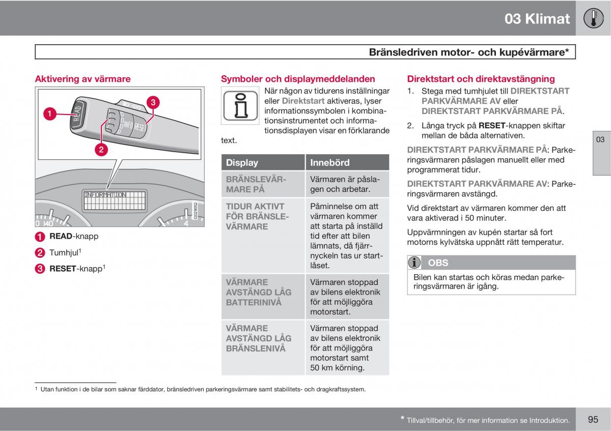 Volvo C30 instruktionsbok / page 97