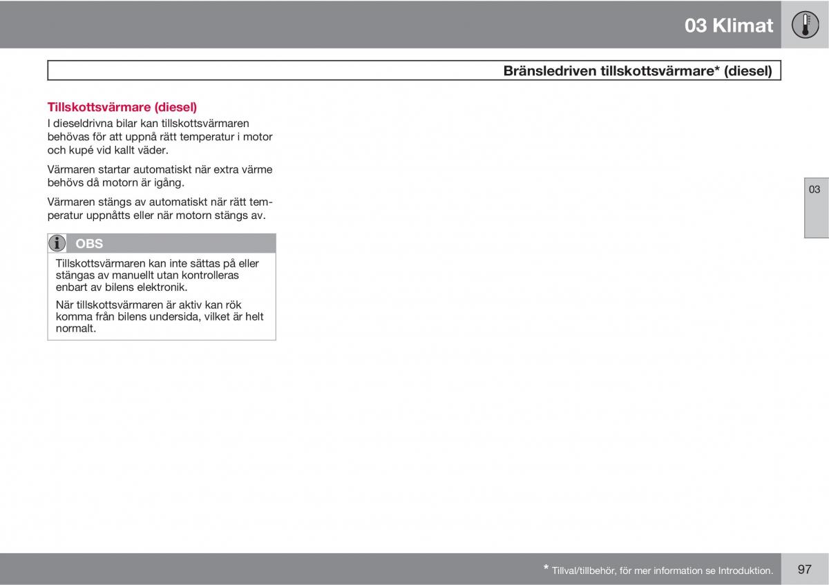 Volvo C30 instruktionsbok / page 99