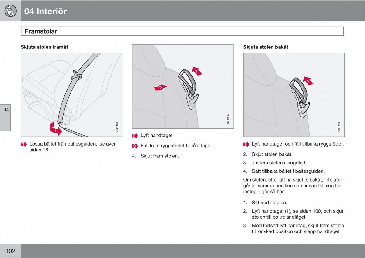 Volvo C30 instruktionsbok / page 104