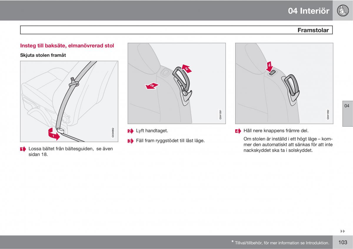 Volvo C30 instruktionsbok / page 105