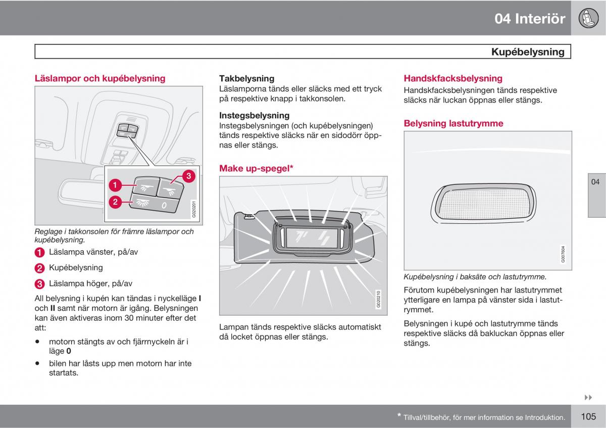 Volvo C30 instruktionsbok / page 107