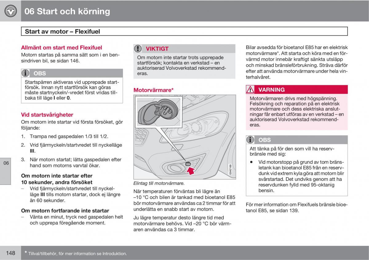 Volvo C30 instruktionsbok / page 150