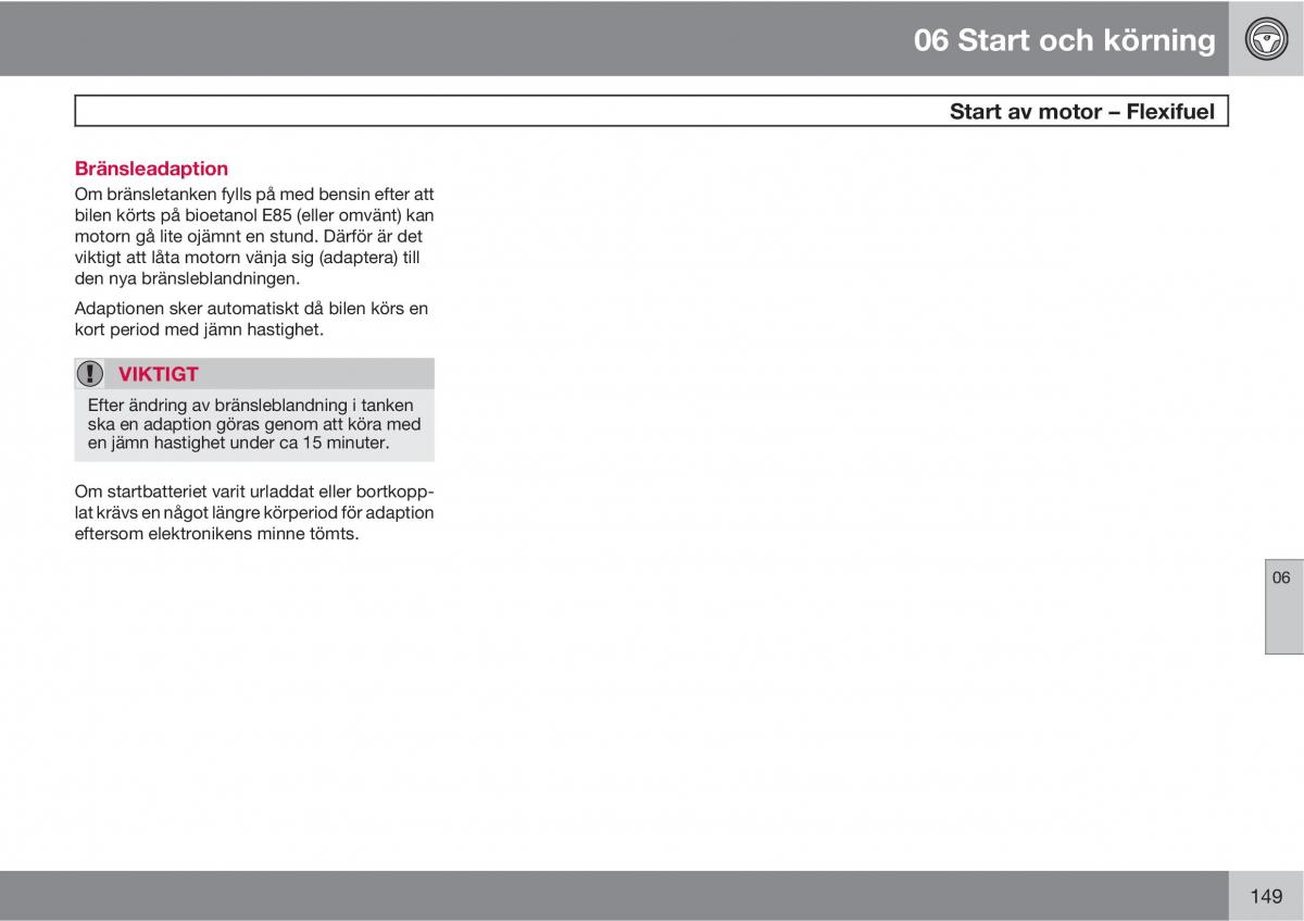 Volvo C30 instruktionsbok / page 151