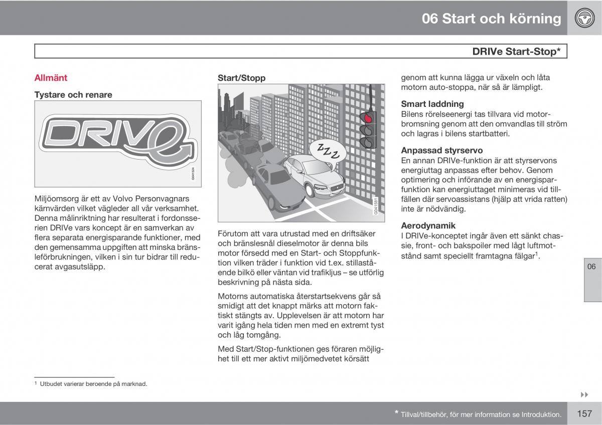 Volvo C30 instruktionsbok / page 159