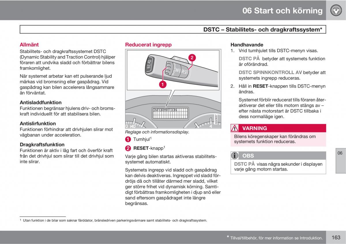 Volvo C30 instruktionsbok / page 165