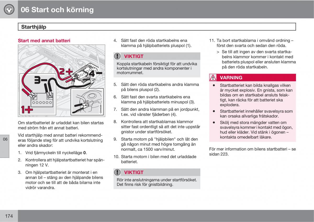 Volvo C30 instruktionsbok / page 176