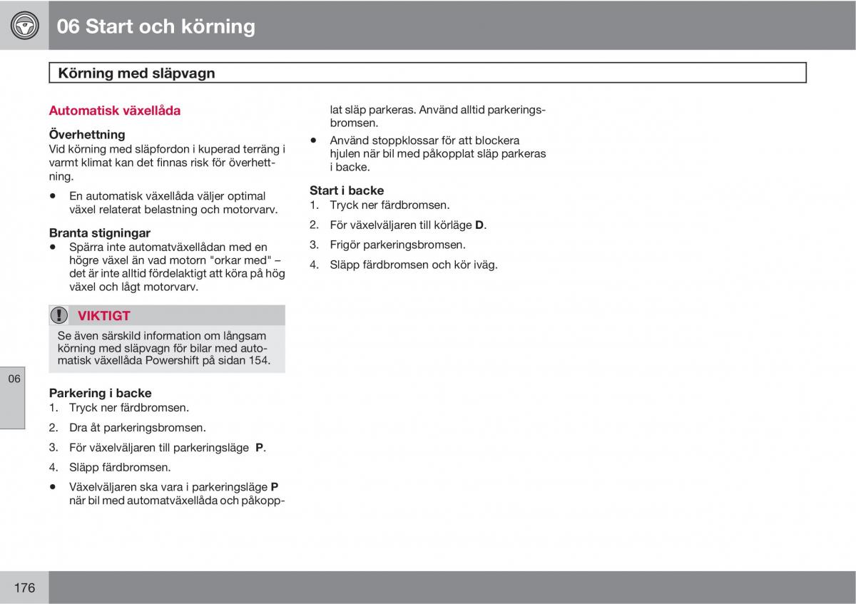 Volvo C30 instruktionsbok / page 178