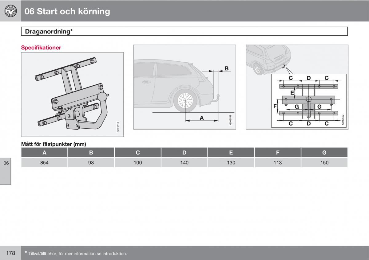 Volvo C30 instruktionsbok / page 180