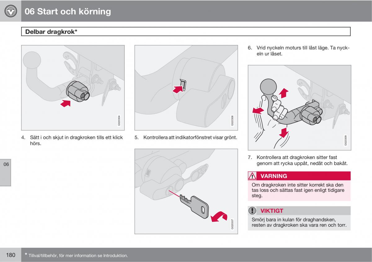 Volvo C30 instruktionsbok / page 182