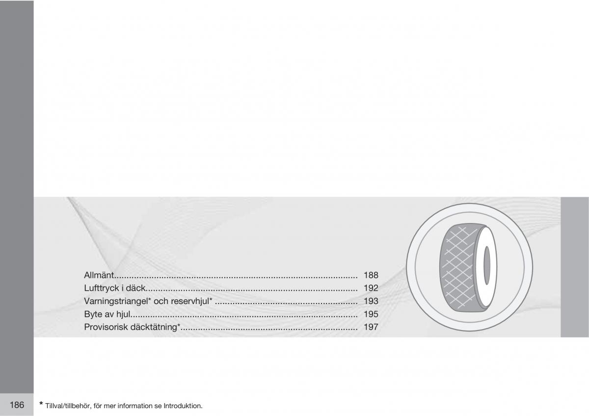 Volvo C30 instruktionsbok / page 188