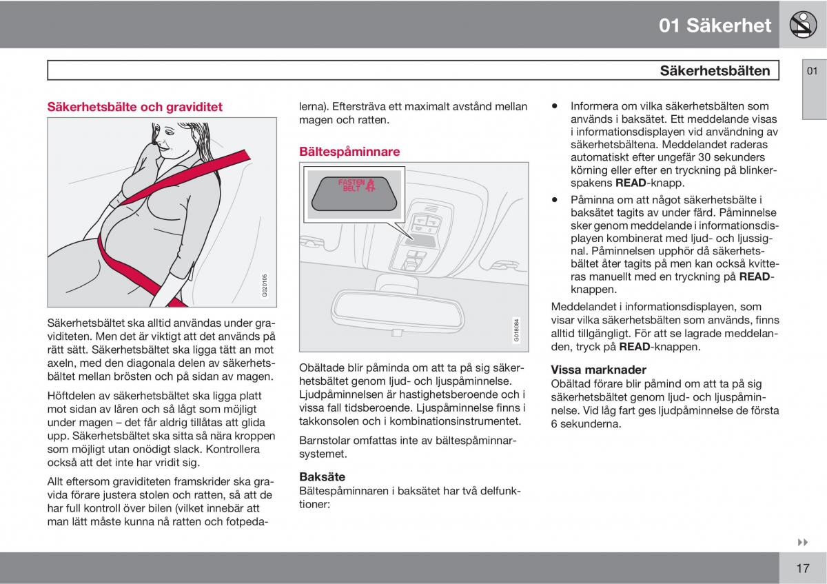 Volvo C30 instruktionsbok / page 19