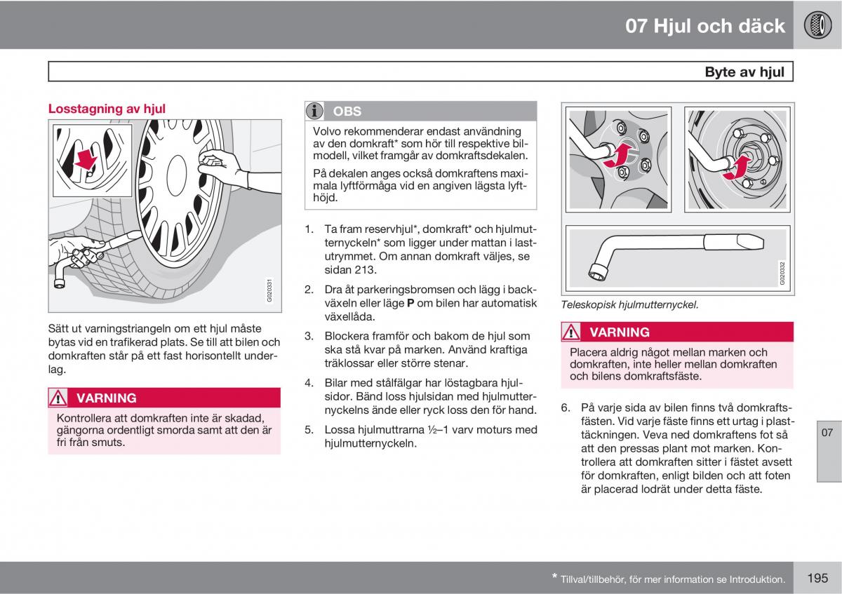 Volvo C30 instruktionsbok / page 197