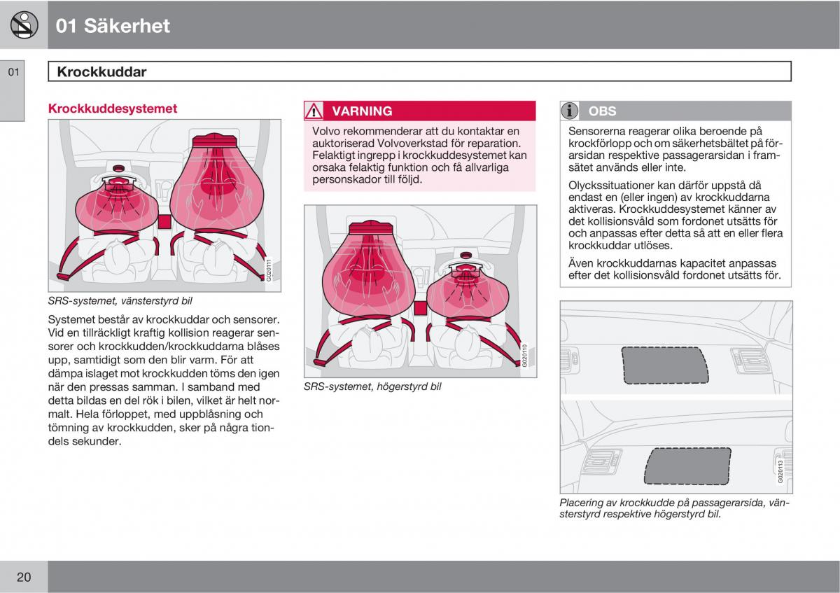 Volvo C30 instruktionsbok / page 22